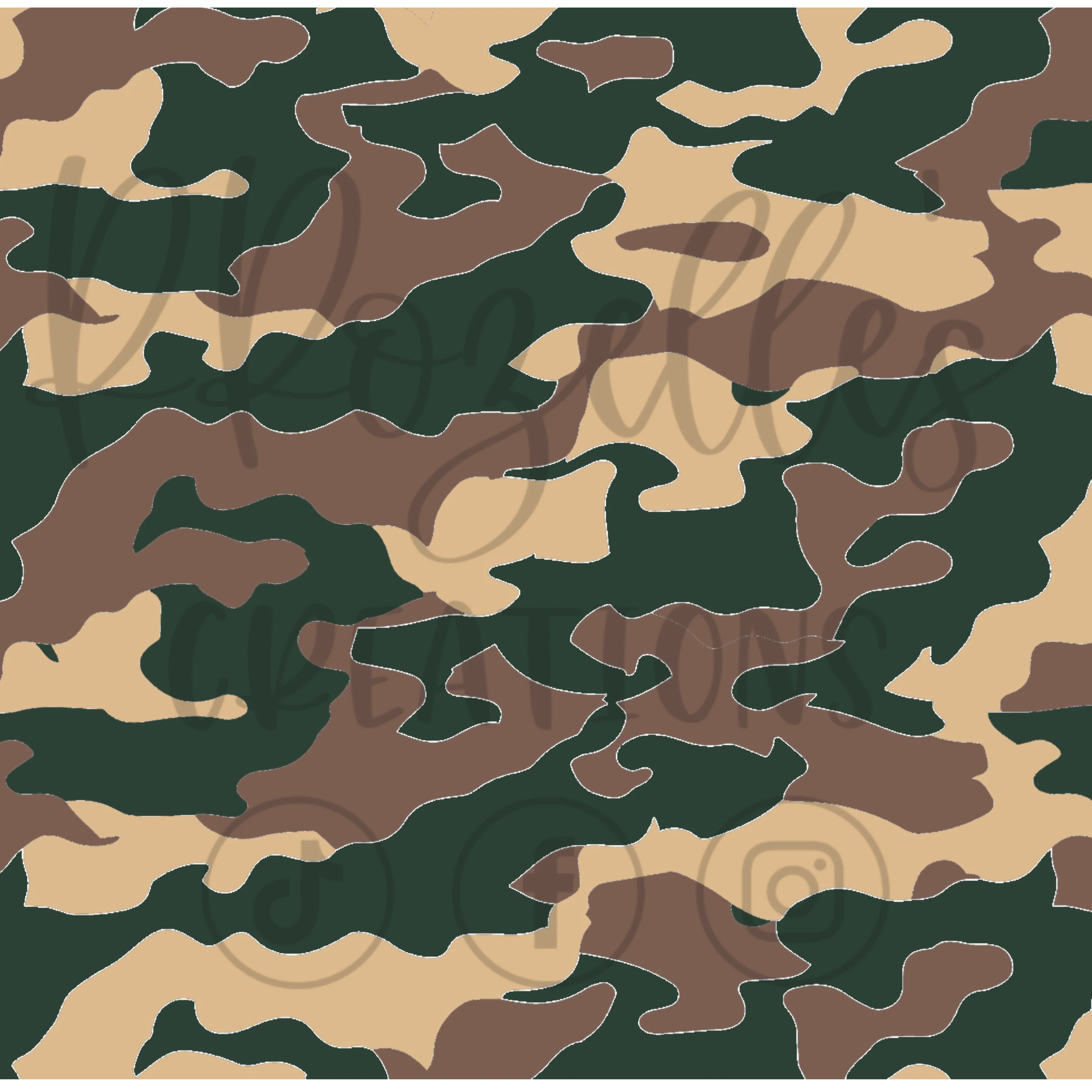 Camo One- SVG Template