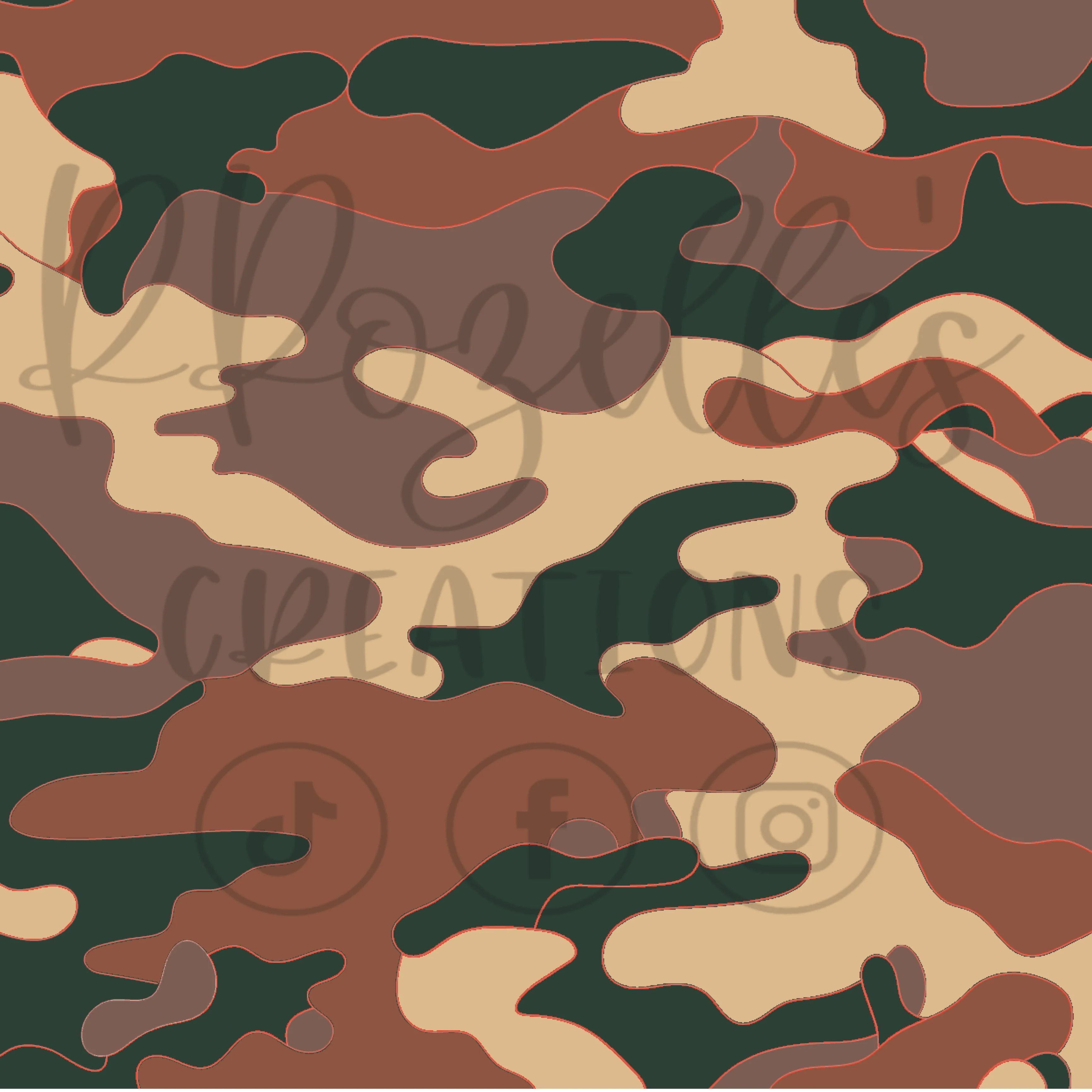 Camo TWO- SVG Template