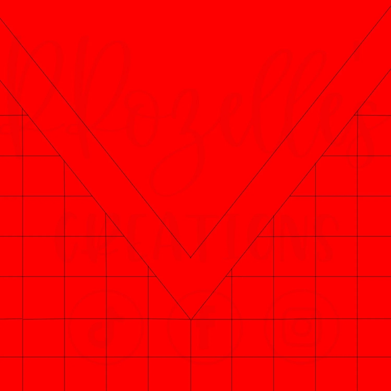 Checkered VSplit-Bottom SVG Template