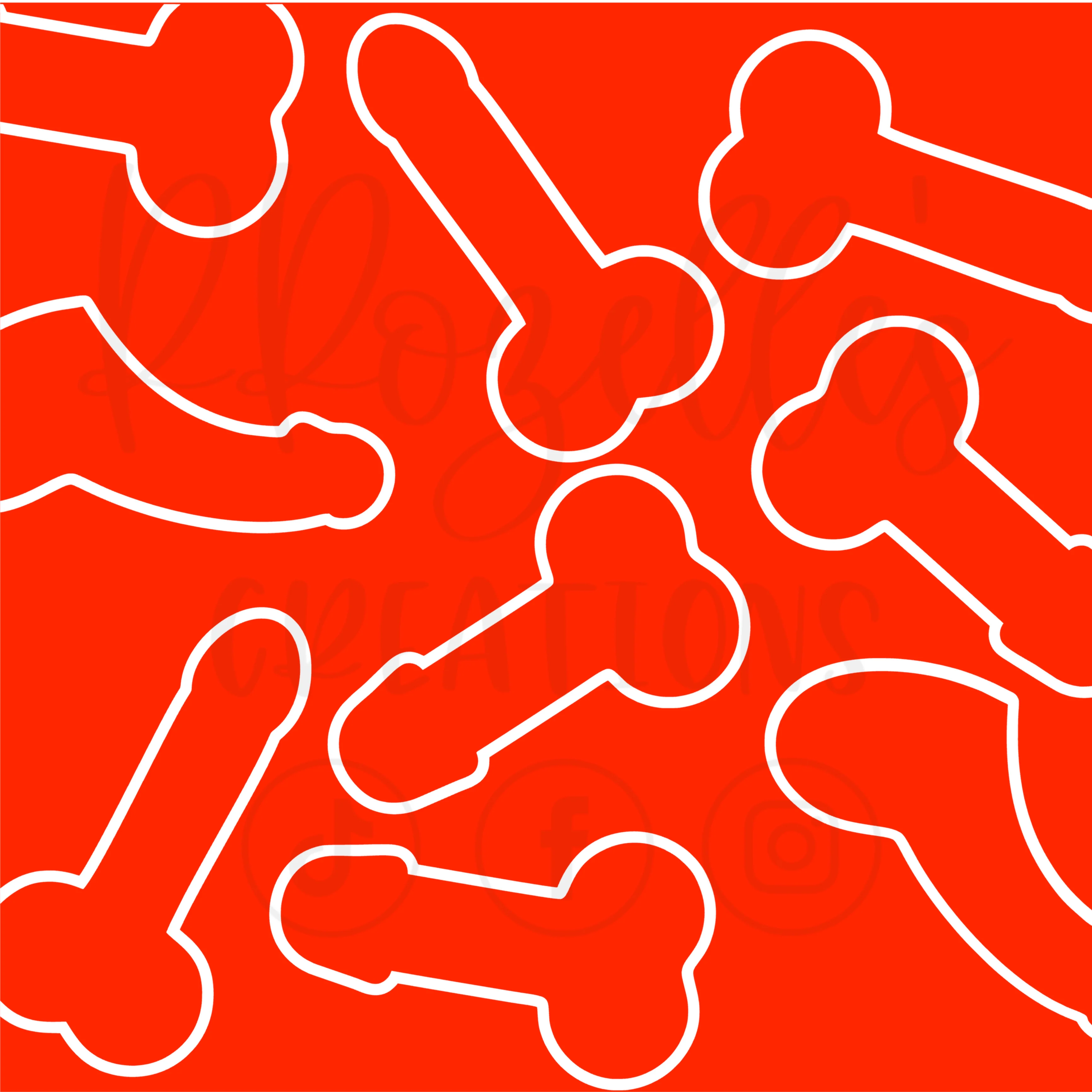 Dickoozie Burst- SVG Template
