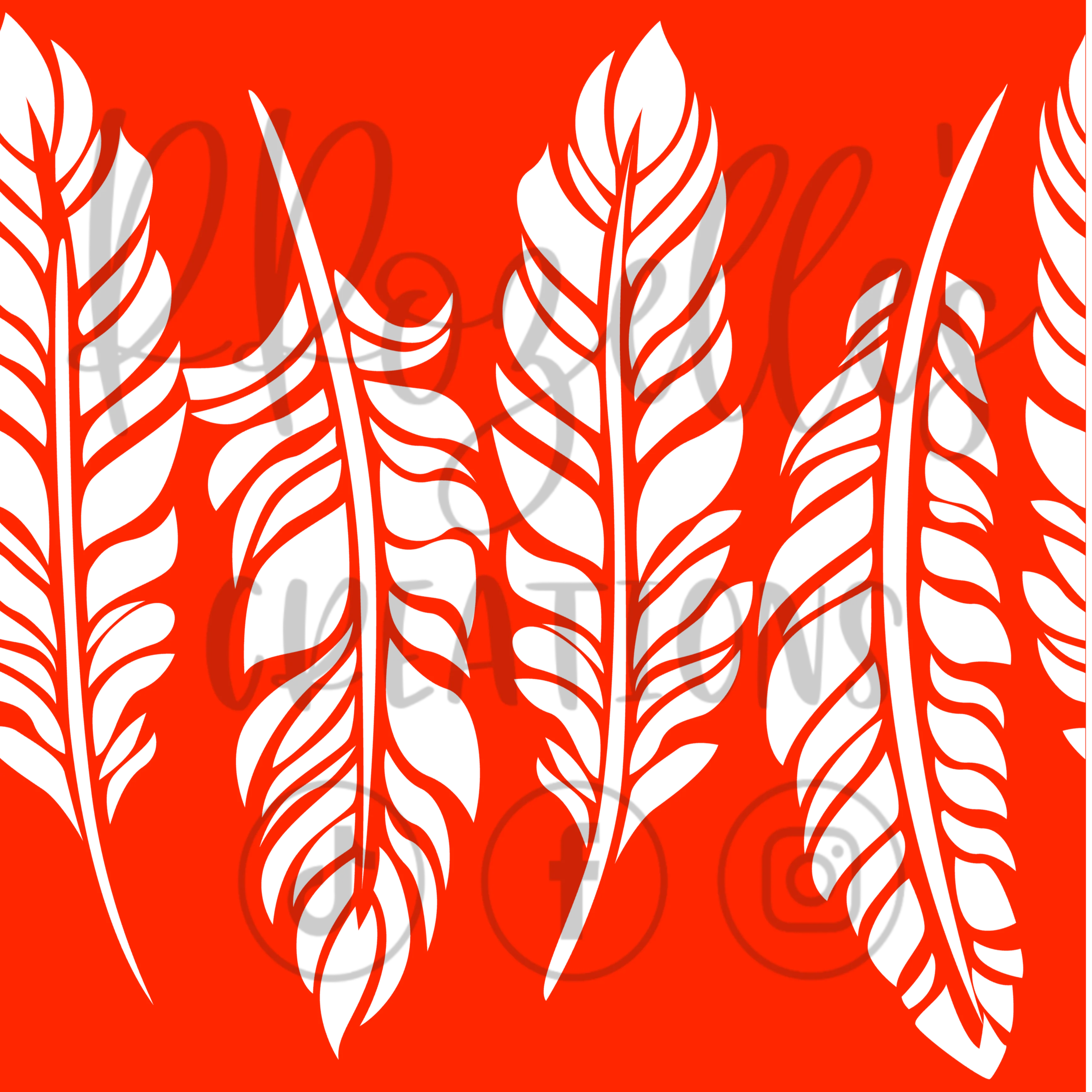 Feathers Galore! SVG Template