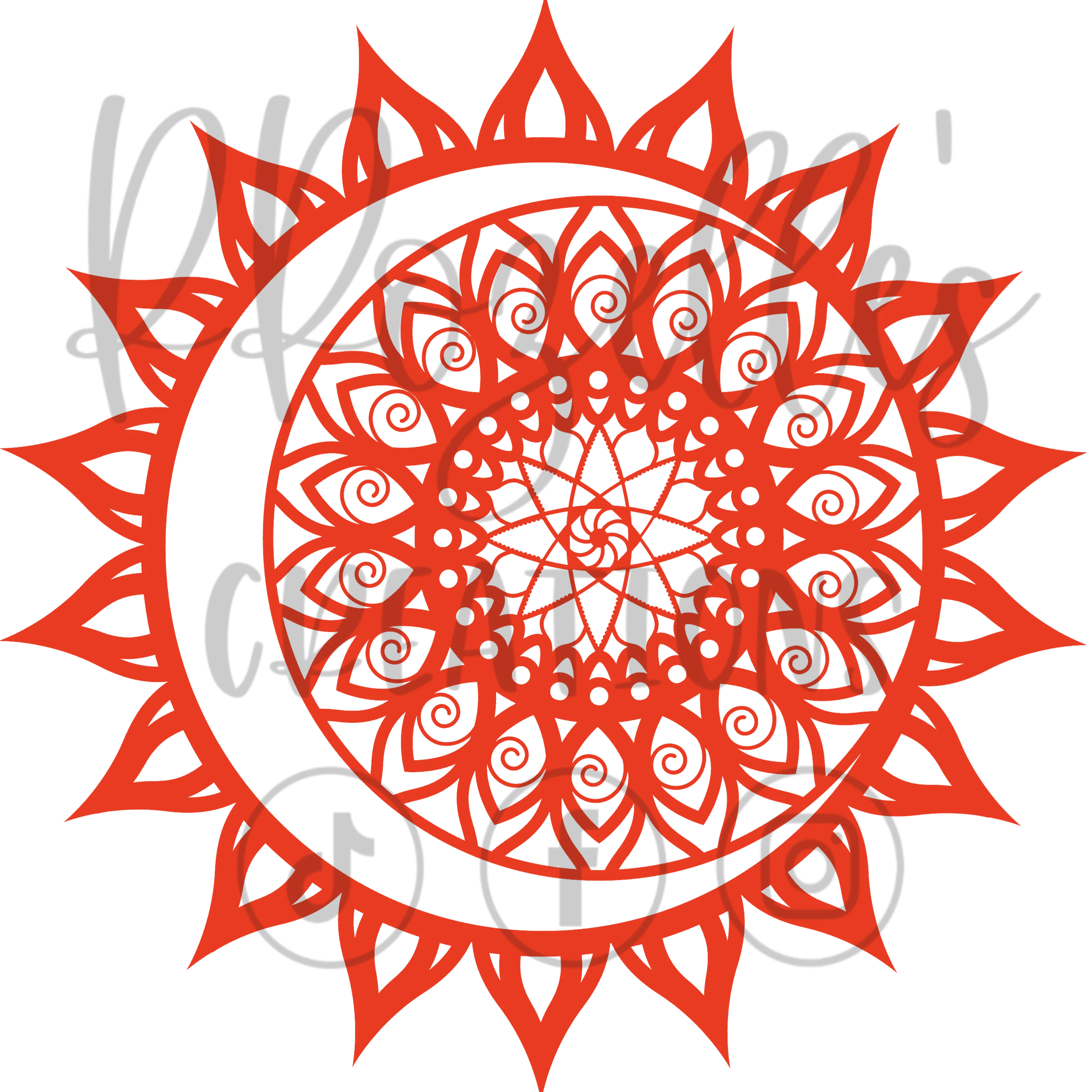 Moon/Sun Celestial TWO- SVG Template