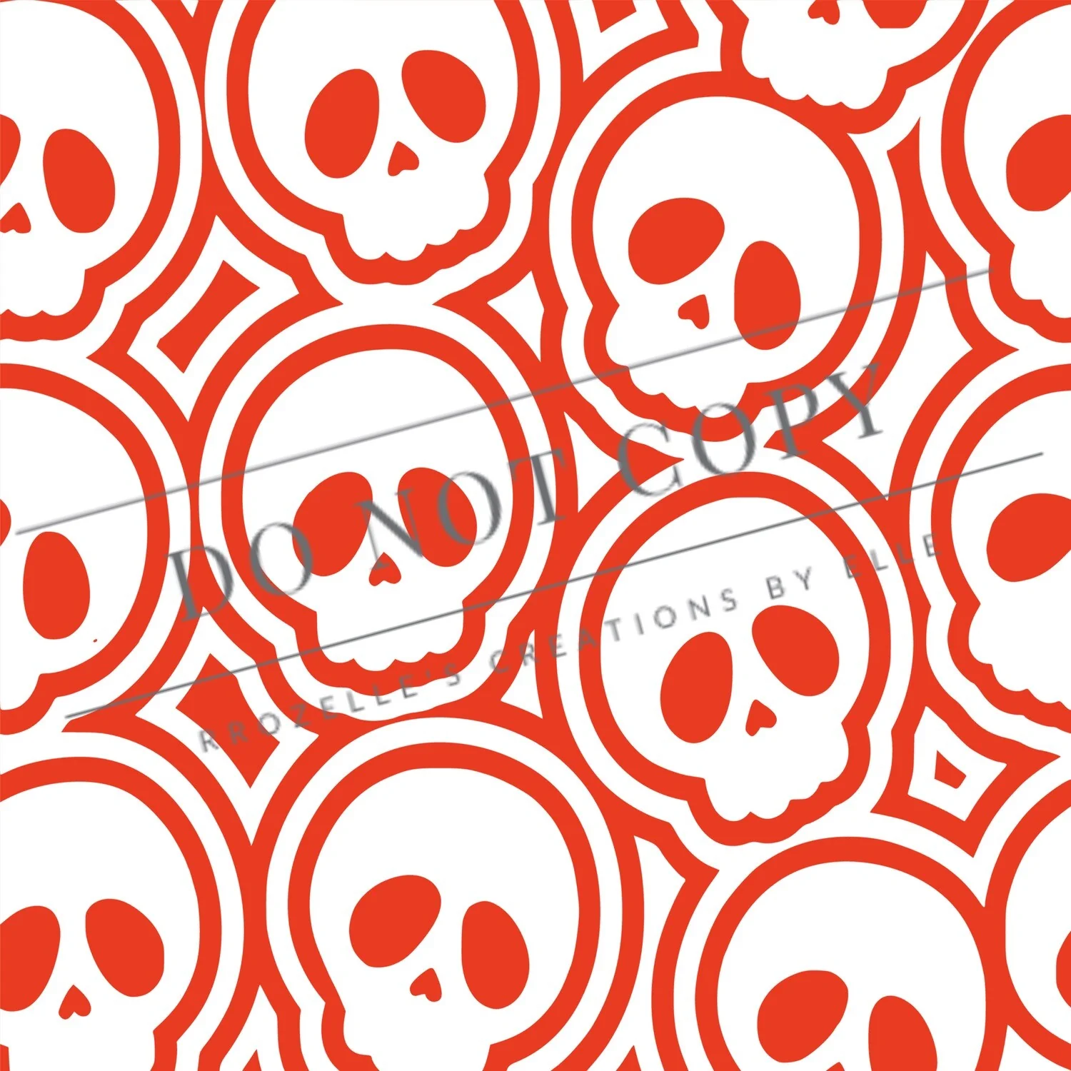 SKully Skull Burst SVG Template