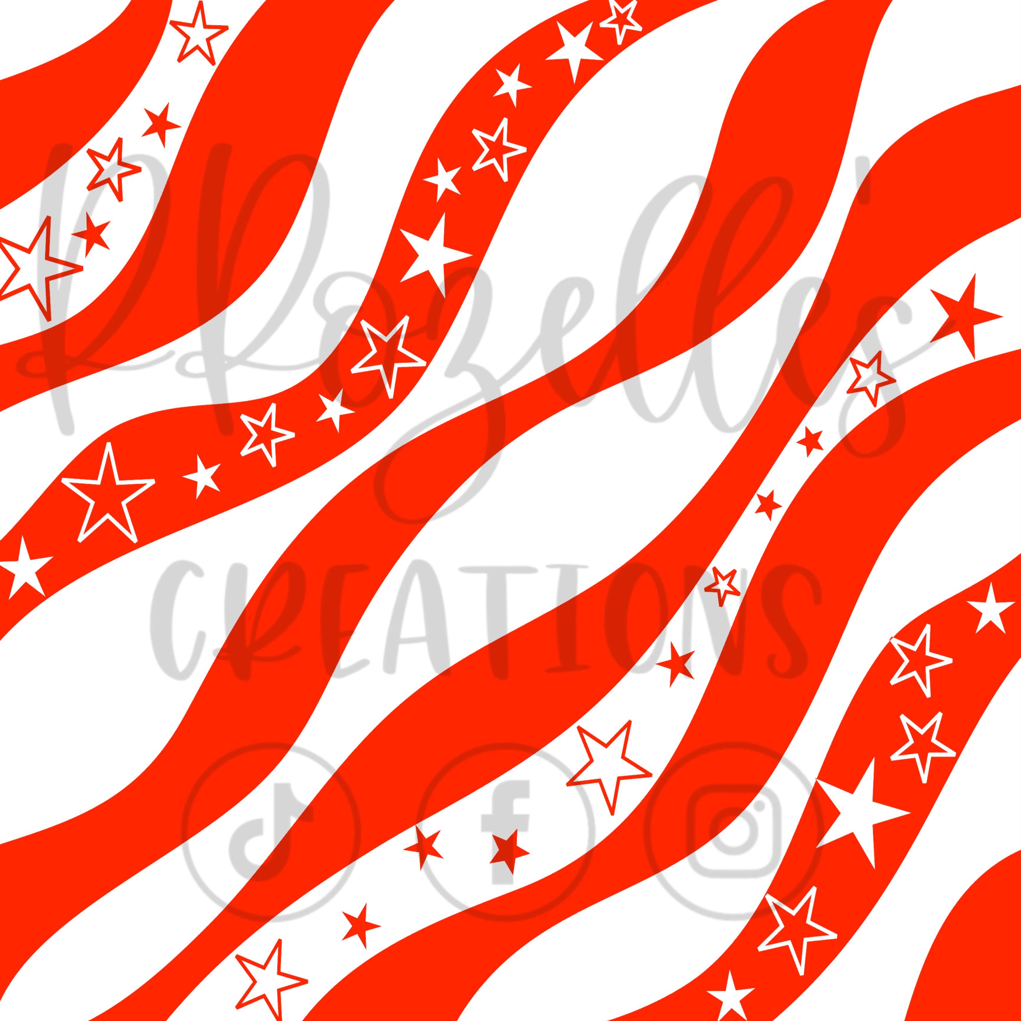 Star Swirly Banner OFFSET SVG Template