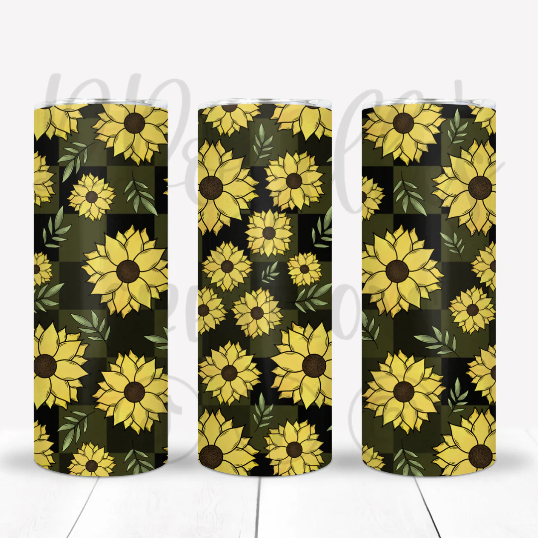 Sunflower Plaid Black Seamless - Image 2