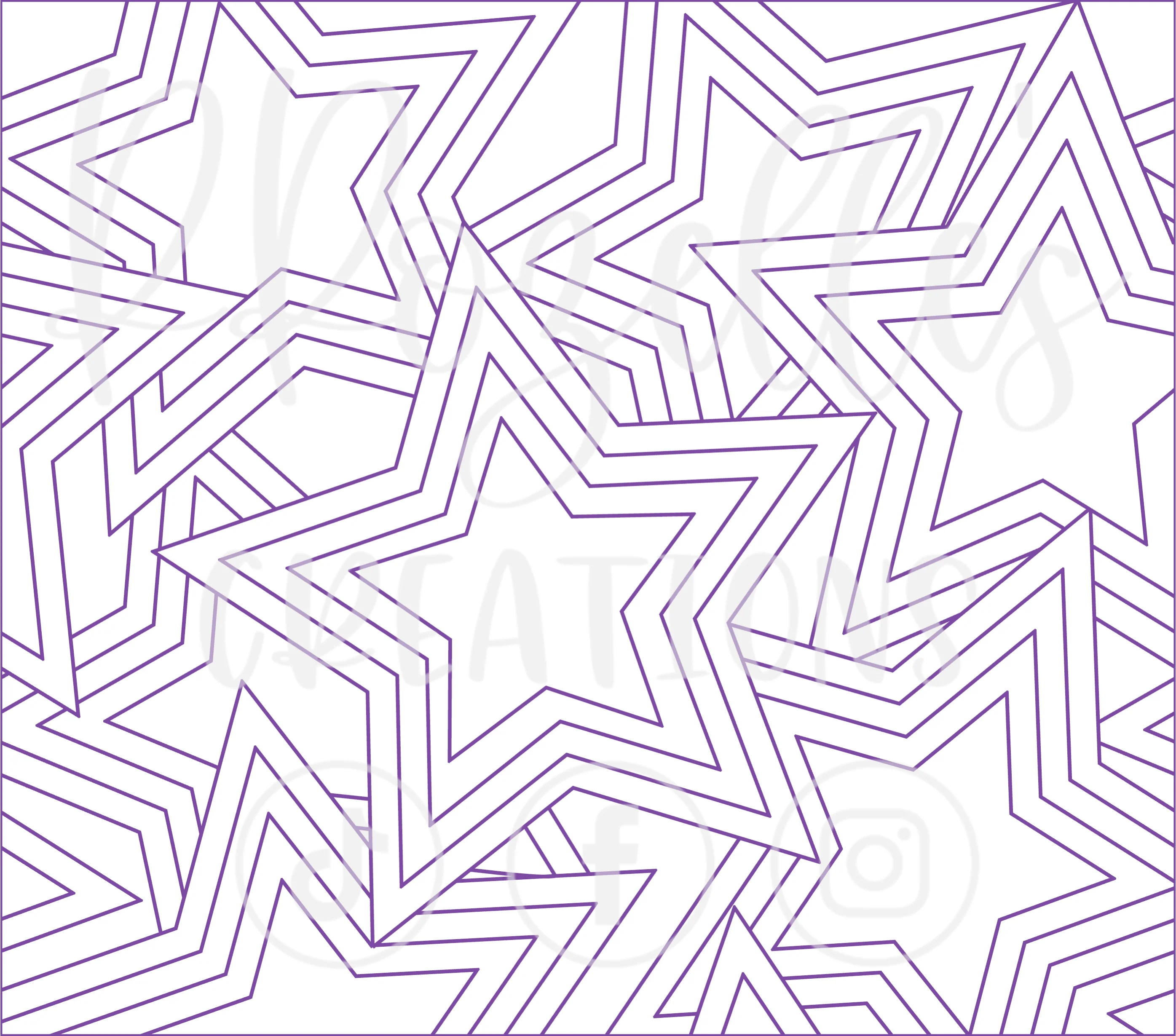 Stargazer Burst- SVG Template
